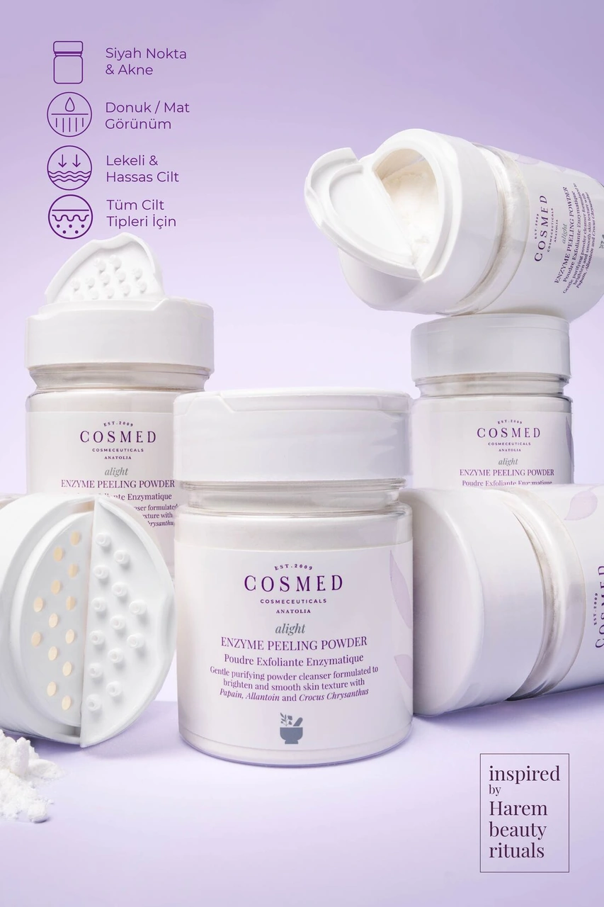 Cosmed Arındırıcı ve Aydınlatıcı Toz Temizleyici - Enzyme Peeling Powder - 75 gr