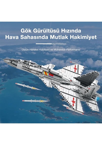 Reobrix 33023 Shenyang J-15 Jet Uçak Yaratıcı Yapı Blok Seti Building Block J-15 Flying Shark -1999parça