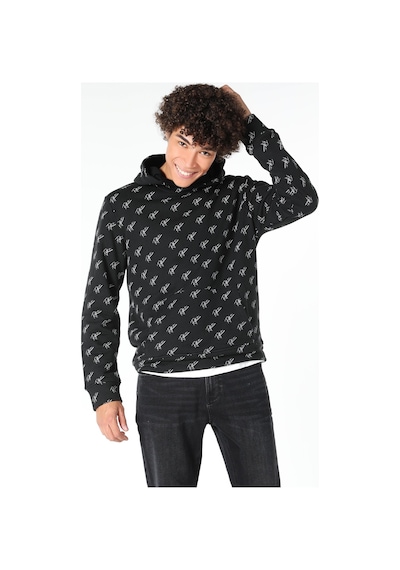 Colin's Regular Fit Baskılı Kapüşonlu Siyah Erkek Sweatshirt CL1059665_Q1.V2_BLK Siyah