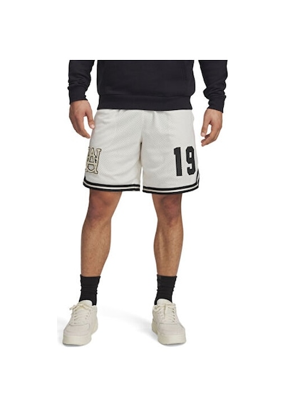 Under Armour Courtside Hoops Short Erkek Basketbol Şortu 1390120-279beyaz Beyaz