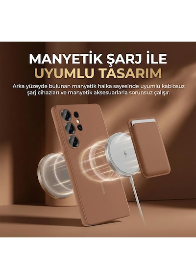Microsonic Xiaomi 14t Pro Kılıf Zeno Magsafe Kahverengi -
