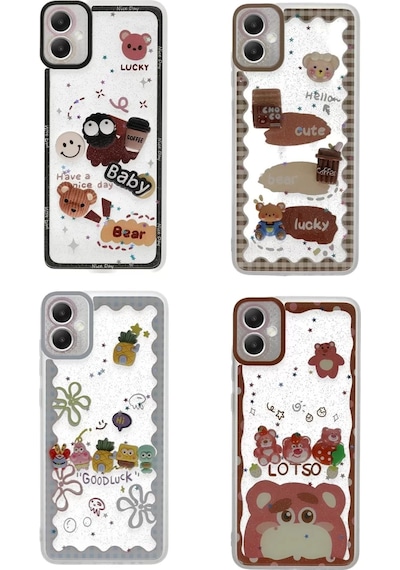Newface Samsung Galaxy UyumluA05 Kılıf Sweet Desenli Silikon Kapak - Açık Mavi