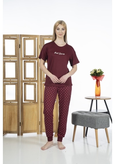 Estiva 24136 Kadın Kısa Kollu Yazlık Penye Pijama Takımı 001