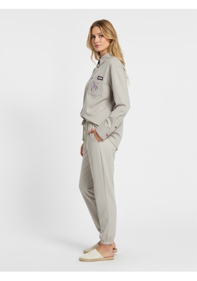 Xint Bej Formunu Koruyan Oversize Pantolon 201336