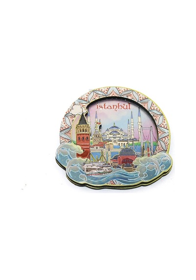 Magnet Kaliteli Dekoratif Turistik Hediyelik Eşya Buzdolabı Süsü Tasarım İstanbul Temalı Magnet