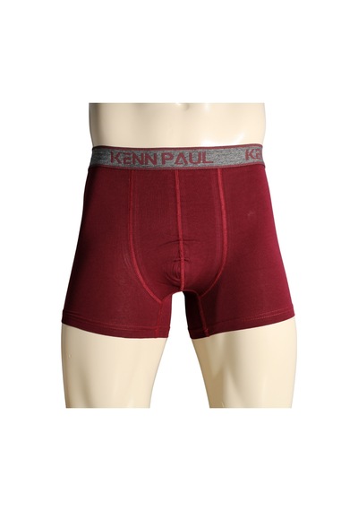 Kenn Paul 3'lü Erkek Düz Pamuklu Lüks Boxer -fitted Çok Renkli