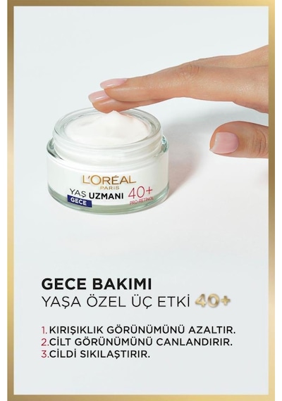 Loreal Paris  40+    Gece Kremi 50 ML