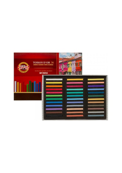 Koh-I-Noor Toison Dor Soft Pastel Köşeli 36Lı 8585