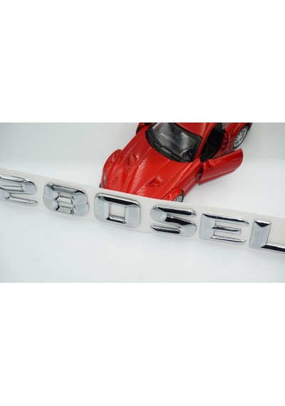 280 SEL Bagaj Krom Metal 3M 3D Yazı Logo