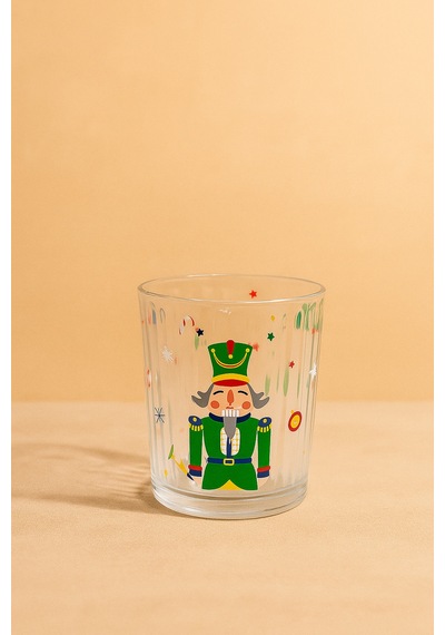 Nutcracker 2'li Optik Meşrubat Bardağı 360 Ml Kırmızı