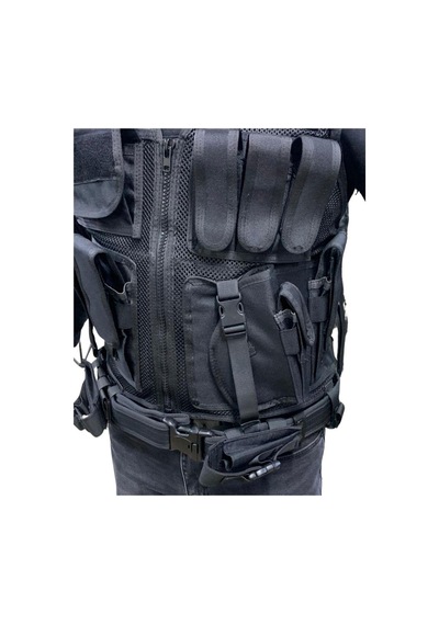 Swat Deluxe Tactıcal Vest Siyah