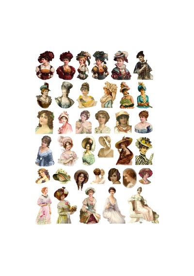 Vintage Art Sanat Temalı Sticker Seti Hediyelik Retro Estetik Çıkartma Telefon Kılıfı Ve Defter Etiketi Çok Renkli