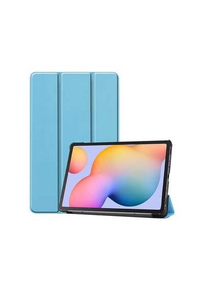 Lexroo Samsung Galakxy Uyumlu Tab S7 Fe Lte T737-t736-t733-t730 Smart Cover Standlı 1-1 Kılıf - Mavi