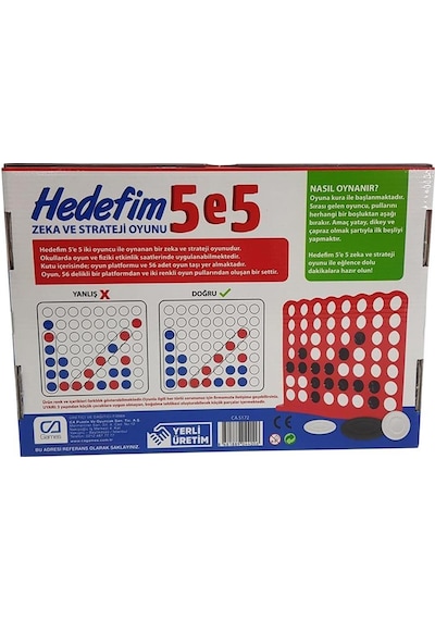 Ca Games Hedefim 5 E 5 Zeka ve Strateji Oyunu CA.5172