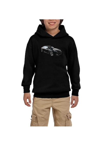 Zepplin Giyim Porsche Panamera Siyah Çocuk Kapşonlu Sweatshirt