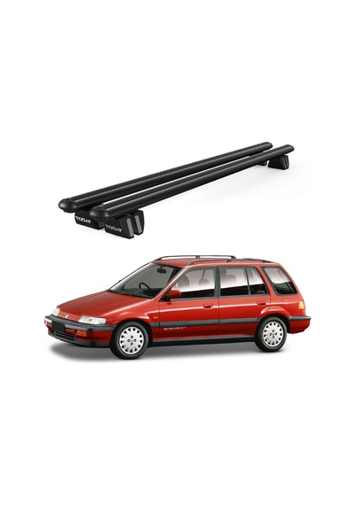 Pençe Honda Civic Shuttle 1988-1994 Uyumlu Siyah Ara Atkı Port Bagaj Tavan Barı