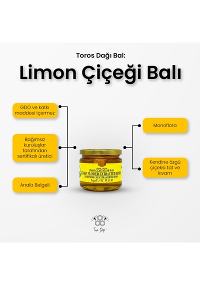 Toros Dağı Limon Çiçeği Balı 400 G