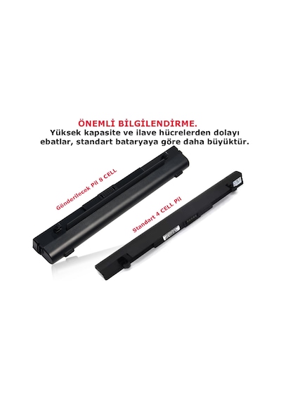 Asus Uyumlu X550V X550Vb X550Vc X550Vl X550Vx Batarya Pil 8 Cell