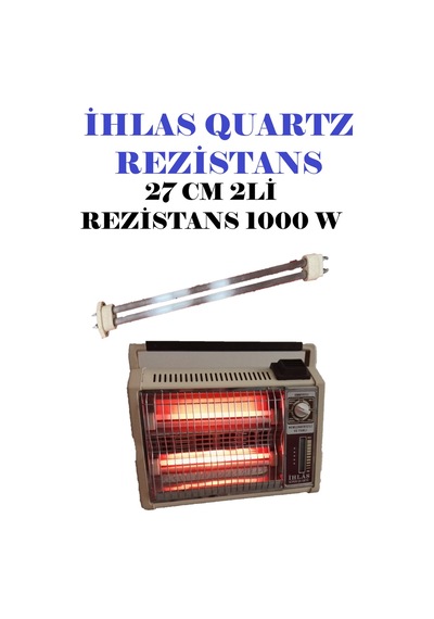 İhlas Quartz Soba Camı 2li 27 cm