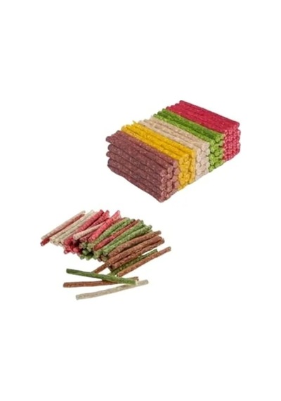 Renkli Çubuk Köpek Ödülü 14 Cm Uzunlukta, 100 Gram