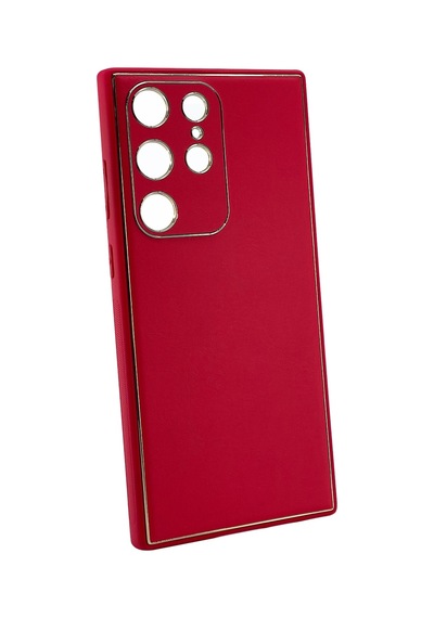 Nettech Samsung Galaxy S23 Ultra Uyumlu Coco Leather Seri Arka