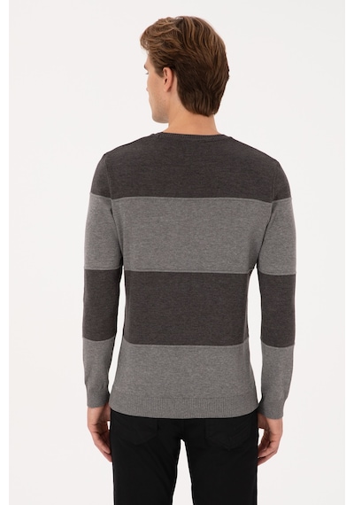 U.S. Polo Assn. Erkek Antrasit Melanj Kazak 50307874-VR081