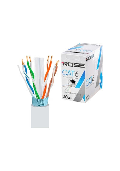 Cat6 Kablo 24awg 0.51 305mt Rose C-6