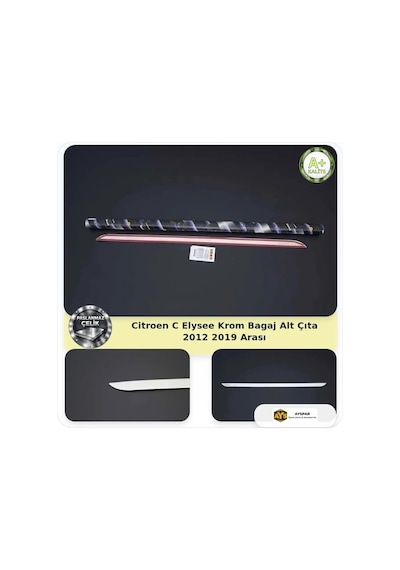 Citroen C-elysee Krom Bagaj Alt Çıta 2012-2019 Arası