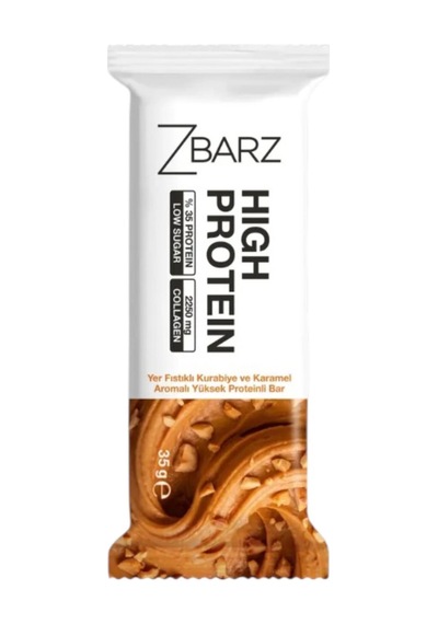Zbarz Protein Bar - Yer Fıstıklı Kurabiye Ve Karamel Aromalı 35 G E
