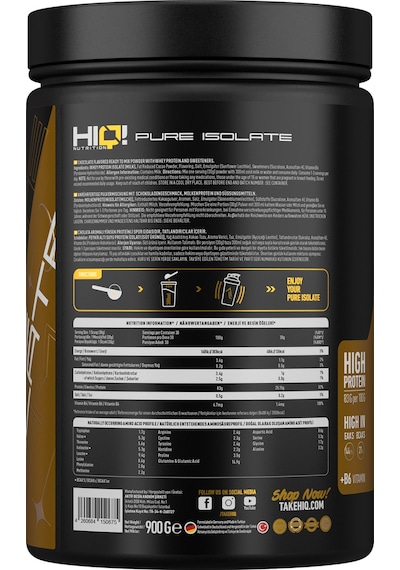 Hıq İsolate 900g Mılk Chocolate Flavored