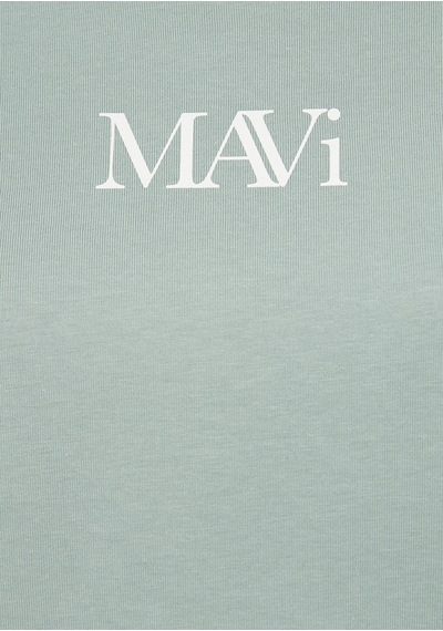 Mavi - Mavi Logo Baskılı Yeşil Tişört 1611593-71787 Yeşil