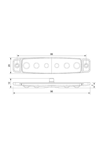 Ahmet Otomotiv Sanel 10 Adet 6 Ledli Sarı Parmak Led 24v Lamba Basamak Aydınlatma