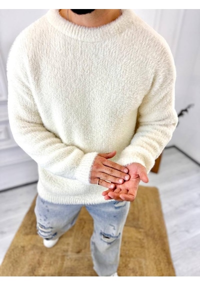 Elku Moda Kazak Oversize Tüylenmez Polar Kazak Bol Kesim Naturel Pamuk Rahat Kesim Salaş Peluş Kazak Beyaz Elku Moda Kazak Oversize Tüylenmez Polar Kazak Bol Kesim Naturel Pamuk Rahat Kesim Salaş Peluş Kazak Beyaz