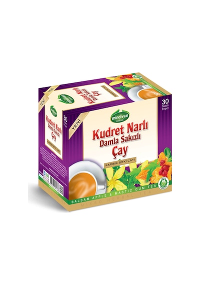 Mindivan Kudret Narlı Damla Sakızlı Karışık Bitki Süzen Poşet Çay 30'lu