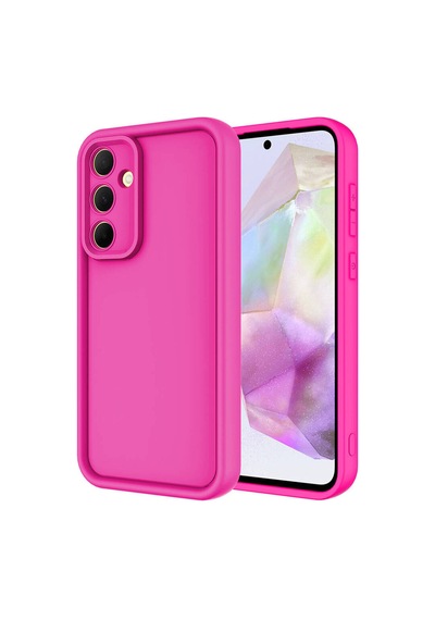 Galaxy A55 Uyumlu Renkli Tasarımlı Kamera Korumalı Silikon Kapak