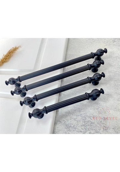 Hitit 128 Mm Siyah Modern Metal Kulp Modelleri Lüks Country Mutfak Dolap Çekmece Mobilya Kulbu Siyah