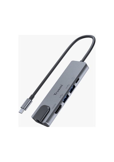 Trusmı Type-c Multifunctional Hub 5 İ 1 Arada Hdmı + Usb 3.0 + Pd Şarj Çoklayıcı Adaptör Macbook, Laptop Uyumlu