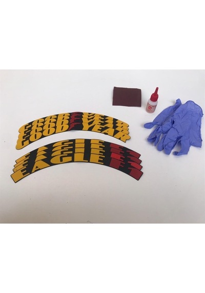 Good Year Eagle F1 Sarı Kalıcı Lastik Yazısı Good Year Eagle F1 Sticker 8 Kit Büyük Boy