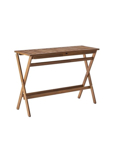 Ikea Nämmarö Katlanabilir Masa, Açık Kahverengi, 108x37 Cm