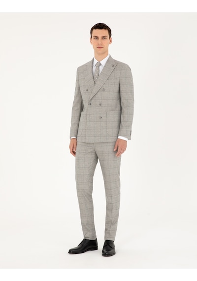 Pierre Cardin Erkek Gri Takım Elbise 50294091-vr024