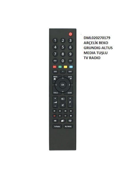 Grundig Uyumlu Tv/radıo Tuşlu Lcd Tv Kumandası