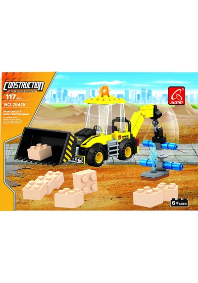 Keyixing İnşaat Seti Vinçli Dozer 123 Parça