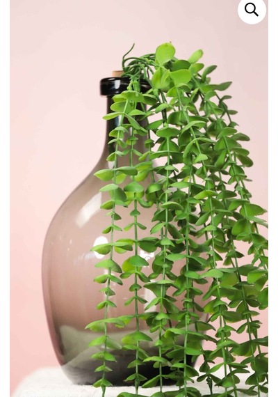 Yapay Bitki Sarkıt Okaliptüs Tesbih Dekor Çiçegi 80 Cm 15 Dallı Açık Yeşil