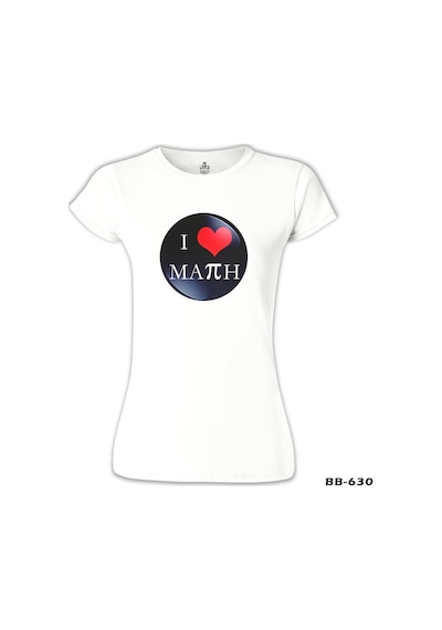 Matematik - Pi 17 Beyaz Kadın Tshirt 001