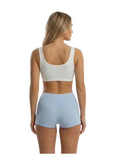Sensu Kadın Üçlü Fitilli Modal Şort Model-2 Model-2