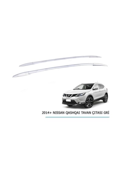 Nissan Qashqai 2014-2018 Tavan Çıtası Gri
