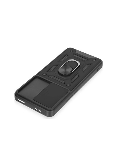 Uryport Xiaomi Mi 12t Pro Kılıf Pars Lens Yüzüklü Silikon - Siyah