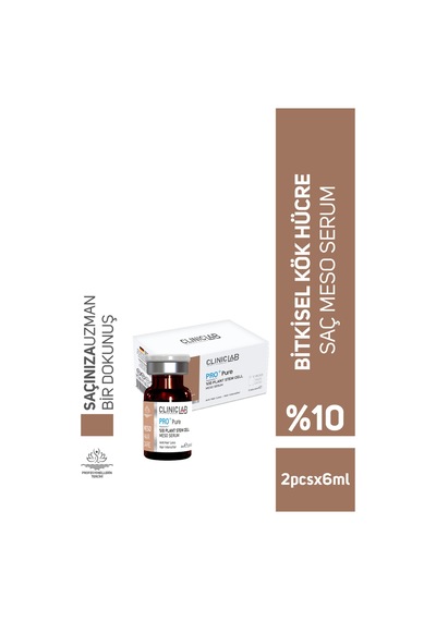 Saç Köklerini Uyarıcı %10 Bitkisel Kök Hücre Içeren Meso Serum 6 Ml X 2 Adet