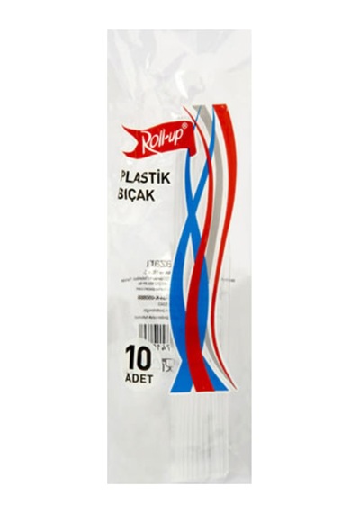 Roll-up Plastik Şeffaf Bıçak 10'lu 5 Adet Çok Renkli
