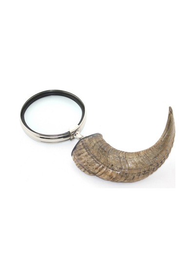 1 Adet Boynuz Büyüteç El Tipi Büyüteç 30 X 13 Cm, Horn Magnifier, Hand Magnifier
